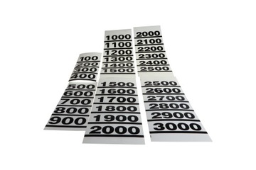 Etykieta samoprzylepna do zbiornika skala :1000 L