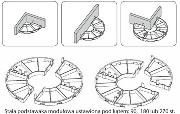 Wspornik PODSTAWKA 10mm pod płyty TARASOWE kpl.100
