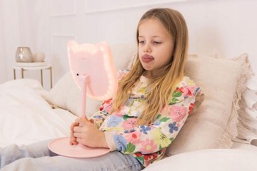 Косметическое зеркало InnoGIO GIOperfect Pink Cat со светодиодной подсветкой