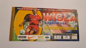 WISŁA KRAKÓW - GROCLIN DYSKOBOLIA GRODZISK WIELKOPOLSKI 24-08-2002