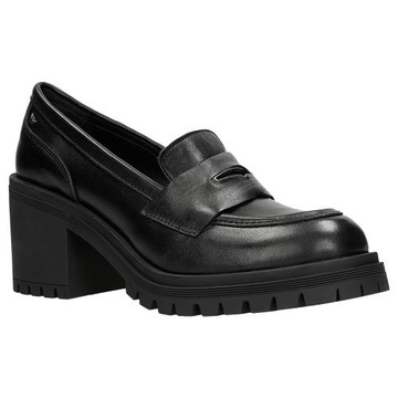 BUTY DAMSKIE SKÓRZANE skóra naturalna Półbuty mokasyny CZARNE Wojas r.40
