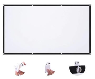 Складывание экрана проектора 100 -INCH