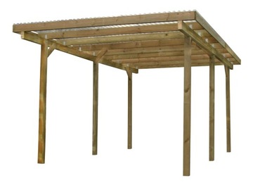 Wiata Na Auto Carport Zadaszenie Tarasu 300x500