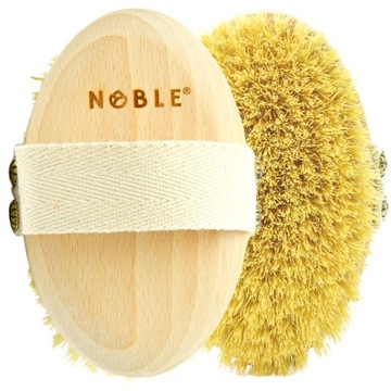 Подарочный набор: щетка для тела и лица, масло, ароматическая свеча NOBLE.