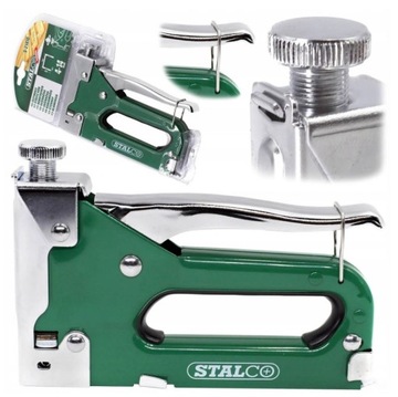 ZSZYWACZ TAPICERSKI TAKER 6-14mm ręczny stalowy solidny WBIJA BEZBŁĘDNIE