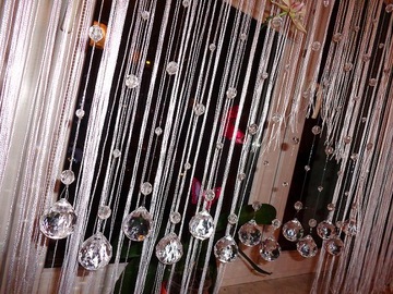 BALL BEADS макароны для штор кристаллы 100см KN