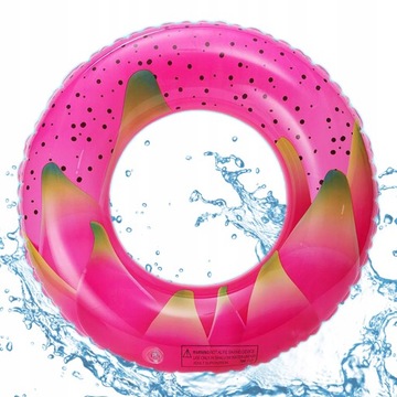 KOŁO DMUCHANE DO PŁYWANIA PITAJA SMOCZY OWOC PONTON PLAŻA BASEN 60cm