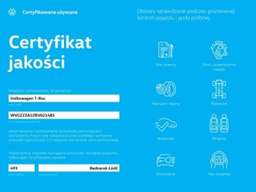 Volkswagen T-Roc I SUV Facelifting 1.5 TSI ACT 150KM 2023 Volkswagen T-Roc Bezwypadkowy / Salon Polska /, zdjęcie 8