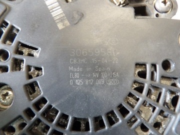 ГЕНЕРАТОР 30659580 2.0 D VOLVO XC60 LIFT