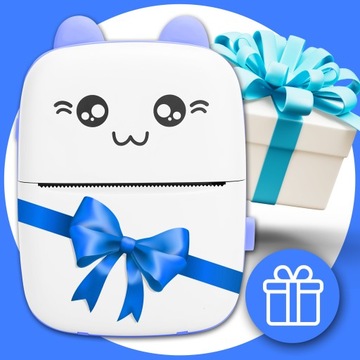 DRUKUŚ MINI DRUKARKA TERMICZNA DO ZDJĘĆ NATYCHMIASTOWY DRUK + 21SZT ROLEK