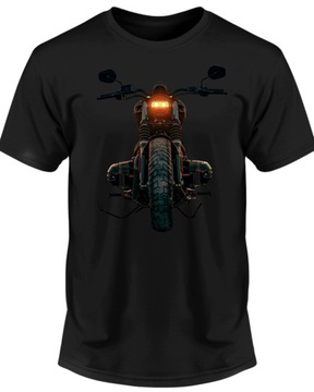 Koszulka męska dla motocyklisty Motocykl Vintage T-shirt męski