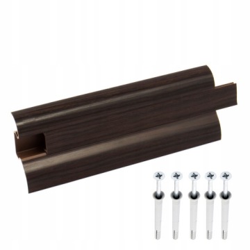 Listwa Przypodłogowa 52mm PCV 2m WENGE + Kołki SM