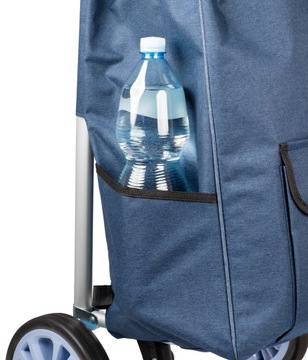 Легкая покупка магазина тележка сложена на больших колесах Alu Bag 44L