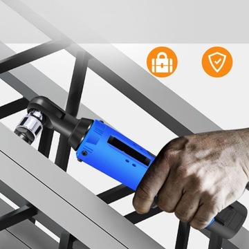 ЭЛЕКТРИЧЕСКИЙ АККУМУЛЯТОРНЫЙ КЛЮЧ 3/8 ДЮЙМА С ХРАПОВИКОЙ СО СВЕТОДИОДОМ И 2 АККУМУЛЯТОРАМИ