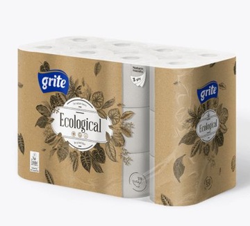 GRITE ECOLOGICAL Papier Toaletowy 3-warst. 24rolki