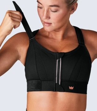 Бюстгальтер СПОРТИВНЫЙ SHEFIT ЧЕРНЫЙ С РЕГУЛИРУЕМОЙ ПОДДЕРЖКОЙ 6XL