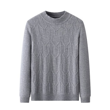 Pure Merino Wool Sweater Men Clothing Autumn Winte
