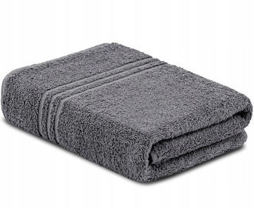 Ręcznik kąpielowy 70x130 szary 100% bawełna miękki