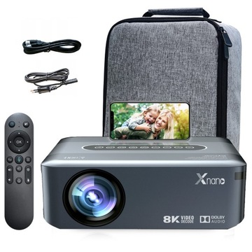 Rzutnik projektor LED X1 keystone Full HD 4K 8K Android Wifi 1080p 12000lm
