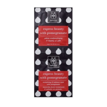 Apivita Express Beauty Revitalizing Face Mask Pomegranate maseczka rewitali