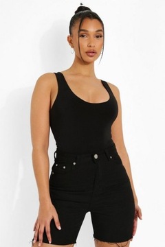 Черное двухслойное боди без рукавов Boohoo 42