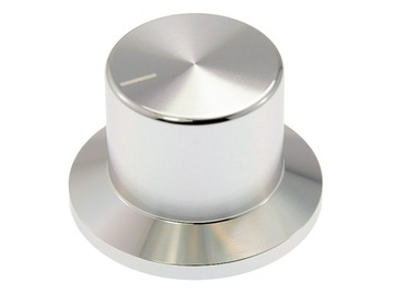 GAŁKA ALUMINIOWA SREBRNA POŁYSK 38X26