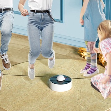 Скакалка Интеллектуальная, тихая скакалка для игр, белая