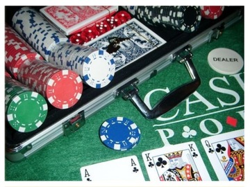 Роскошный набор для покера, фишки, карты, коврик для покера