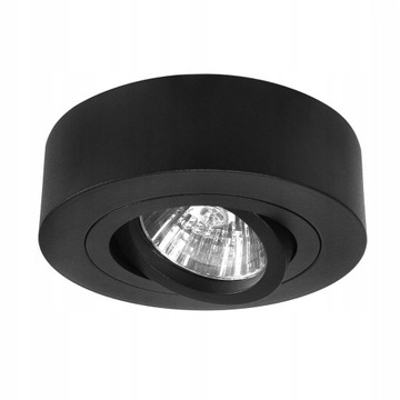 Oprawa podtynkowa LED czarna sufit tuba spot GU10
