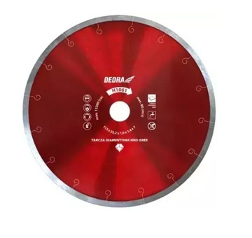 DEDRA TARCZA DIAMENTOWA SLIM DO GLZURY, GRESU H1064E 180x25,4mm CIENKA