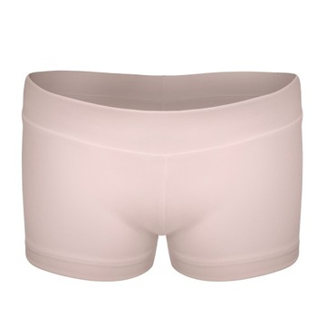 DZIEWCZĘCE KRÓTKIE SPODENKI BALETOWE DO GIMNASTYKI CIELISTE 122/128