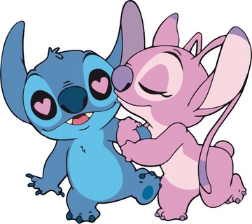 Naklejka ścienna dla dzieci Stitch Angel, różne wzory