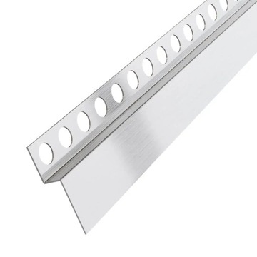 Listwa prysznicowa czołowa kolor srebrny matowy 130cm 12mm