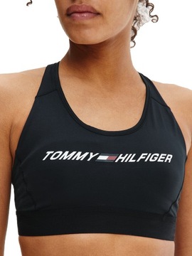 TOMMY HILFIGER DAMSKI BIUSTONOSZ MID BRA BLACK r.S