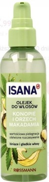Isana olejek do włosów konopie i makadamia 100 ml