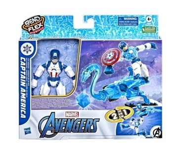 Figurka Avengers Bend and Flex CAP - misja lodowa