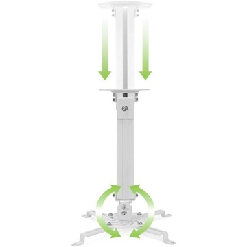 ПОТОЛОЧНОЕ КРЕПЛЕНИЕ TECHLY ДЛЯ ПРОЕКТОРА 54-90 СМ 13,5K