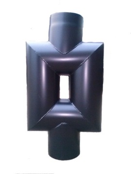 REDUKCJA ODWROTNA 150-120 spalinowa czarna dymna gruba 2mm KOMIN CZOPUCH