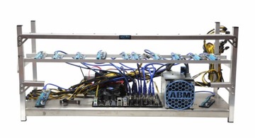 Baza koparki kryptowalut na 12 GPU