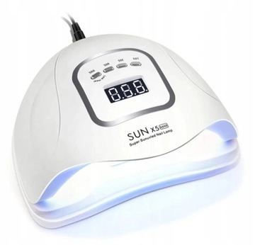 LAMPA DO PAZNOKCI UV LED 80W DO HYBRYD ŻELI MOCNA HYBRYDY SUN X5 MAX LCD