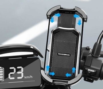 ДЕРЖАТЕЛЬ ДЛЯ ТЕЛЕФОНА ROCKBROS, КРЕПЛЕННЫЙ НА РУЛЕ
