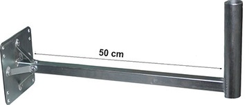 UCHWYT MASZT do anteny WZMOCNIONY 50 cm do ściany