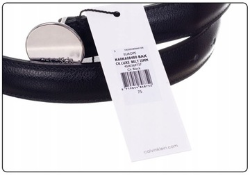 CALVIN KLEIN PASEK DAMSKI CK BELT 25MM BLACK r.80