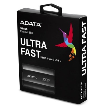 Внешний твердотельный накопитель ADATA SE800 1 ТБ USB-C 3.2 Черный