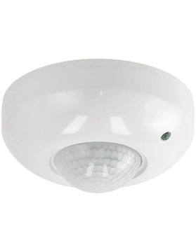 Датчик движения Потолочный монтаж на поверхности Светодиодный датчик на 360° Регулируемый для наружного применения 1200 Вт