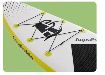 Надувная доска для SUP-доски AquaPaddle, весло 3,2 м, утолщенное двухслойное покрытие