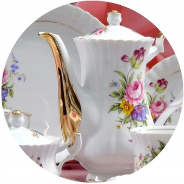 096 SERWIS KAWOWY 12/27 IWONA CHODZIEŻ PORCELANA