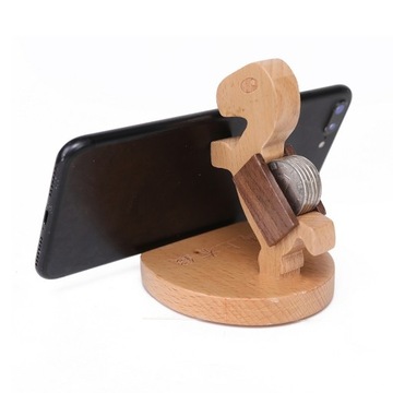 ЛЕГКАЯ ПОДСТАВКА ДЛЯ ТЕЛЕФОНА В ФОРМЕ ЛОШАДИ ЭРГОНОМИЧНАЯ ПРОЧНАЯ ДЕРЕВЯННАЯ РУЧКА