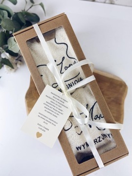 НАБОР ПОЛОТЕНЦЕВ С ПОСВЯЩЕНИЯМИ СВАДЕБНЫЙ ПОДАРОК ​​ДЛЯ НЕВЕСТНЫХ