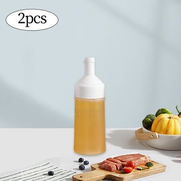 2шт Дозатор для специй Бутылка для томатного кетчупа Пустая с крышкой 500мл Белый